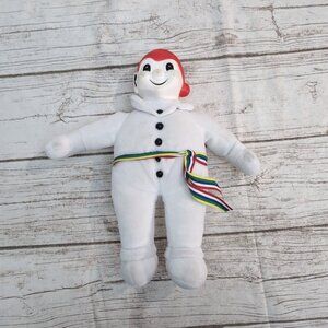 Carnaval de Québec Bonhomme Plush Doll White Mascot Toy – Collectible